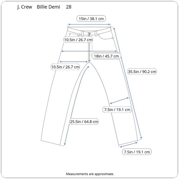 J. Crew Billie Demi Boot Crop Jeans High Rise Boot Leg Short Unsewn Raw Hem 28 - Picture 15 of 16